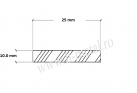 Platbanda aluminiu 25x10.0 mm 1